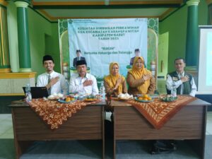 Kegiatan Bimwin gelombang 3 kua kecamatan Karangpawitan di hadiri oleh 50 pasangan catin